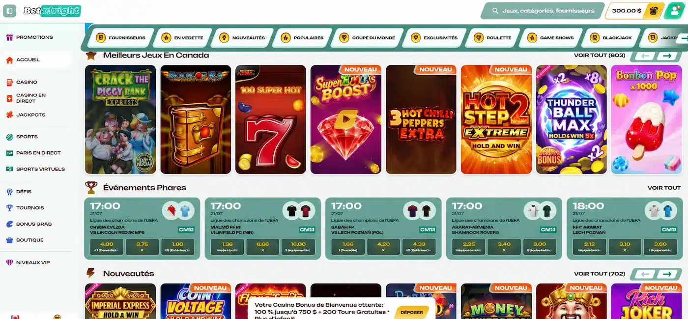 Betalright sportovní sázení